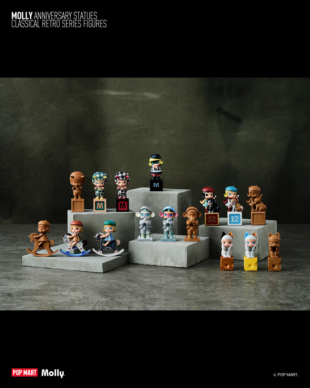 MOLLY Anniversary Statues Classical Retro Series